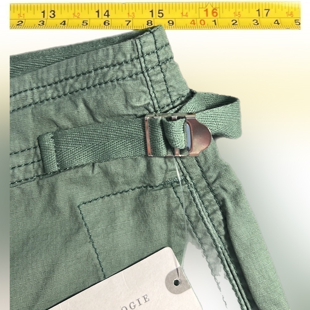 Anthropologie Olive Wide Leg Cargo Pants - Picture 8 of 14